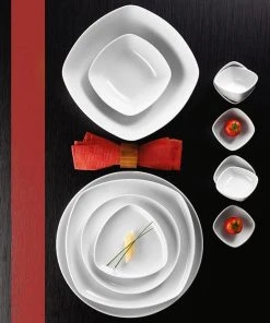 Seltmann Weiden Sketch Schüssel Eckig 20 Cm -WMF Geschäft 05 weiss 64 6