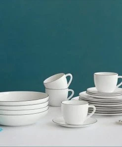 ASA Cappuccinotasse Mit Untertasse à Table Ligne Noire -WMF Geschäft 19010113 Ligne noire geschirrset