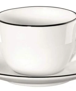 ASA Espressotasse Mit Untertasse à Table Ligne Noire