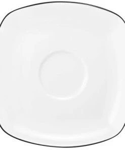 Seltmann Weiden Lido Black Line Kombi-Untertasse Eckig 14,5 Cm
