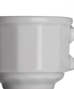 Classic Bistrotasse Von Porzellanfabrik Walküre, Weiß