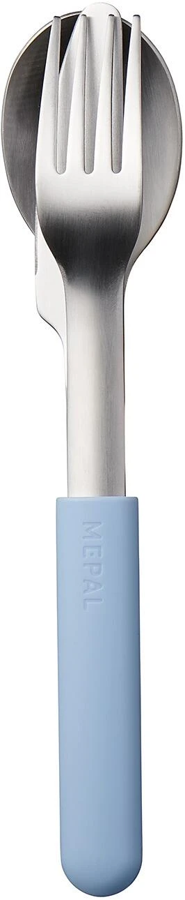 Mepal Besteckset Bloom 3-teilig - Nordic Blue 4 Mepal Besteckset Bloom 3-teilig - Nordic Blue - Image 2