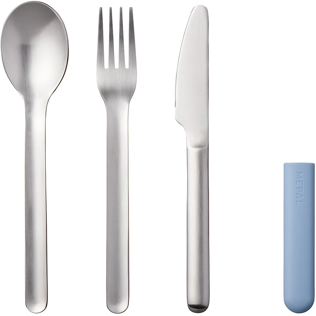 Mepal Besteckset Bloom 3-teilig - Nordic Blue 3 Mepal Besteckset Bloom 3-teilig - Nordic Blue