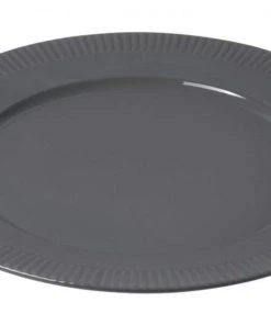 Pillivuyt Teller Flach Eclectique Bordeaux In Stahlgrau