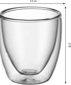 WMF Kult Doppelwandige Espressotassen Glas Set 2-teilig -WMF Geschäft 217 09 0138 2000 102