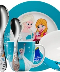 WMF Disney Frozen Kindergeschirr Mit Kinderbesteck 7-teilig