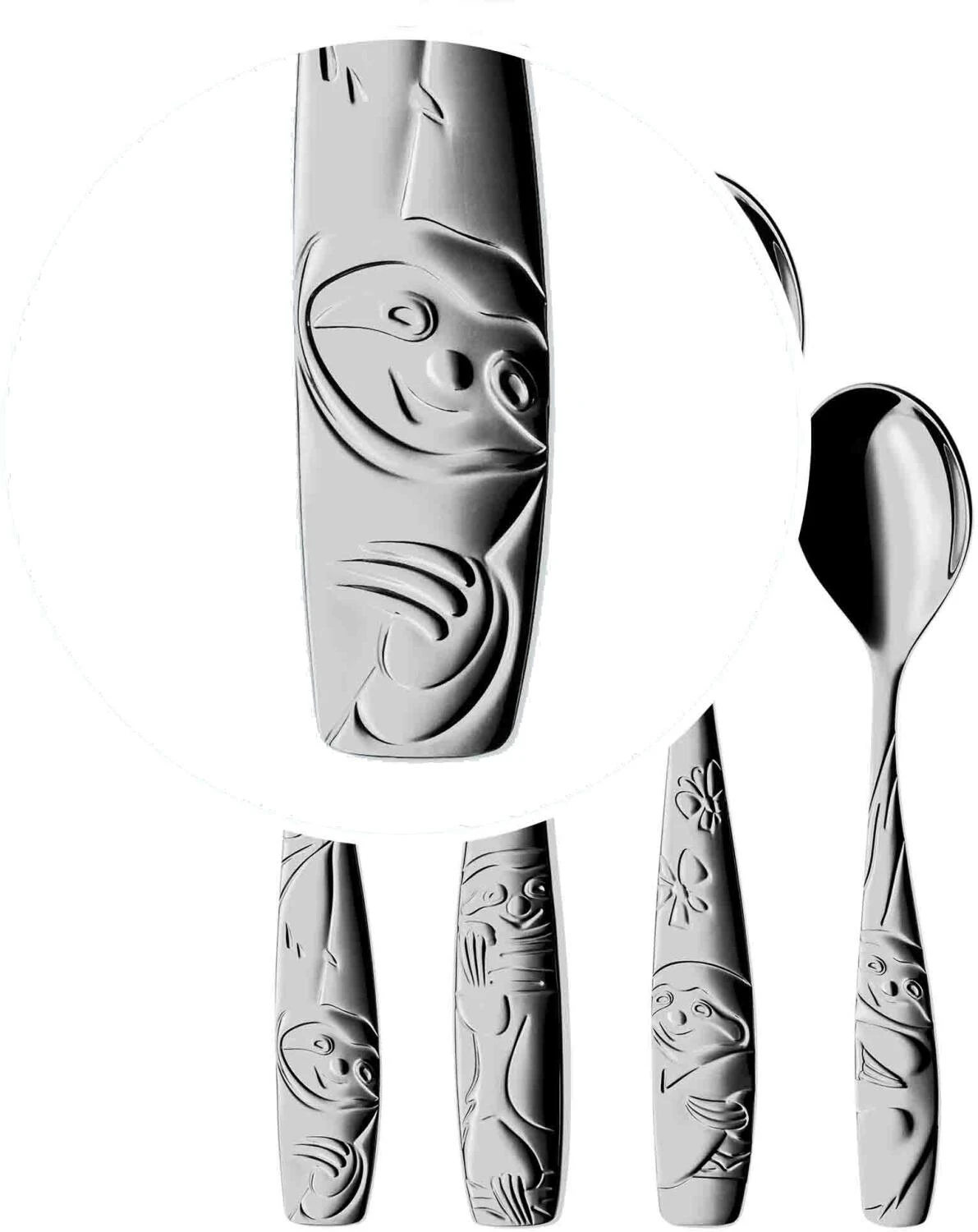 WMF Faultier Kinderbesteck Set 4-teilig 4 WMF Faultier Kinderbesteck Set 4-teilig - Image 2