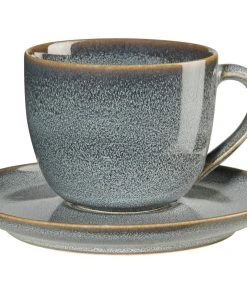 ASA Cappuccinotasse Mit Untertasse Saisons Denim