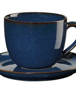 ASA Cappuccinotasse Mit Untertasse Saisons Midnight Blue