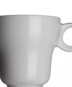 Modern Classic Milchkaffeetasse Von Porzellanfabrik Walküre, Weiß