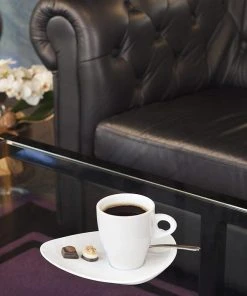 Seltmann Weiden Coffee-e-Motion Cappuccino-Untertasse 14 Seltmann Weiden Coffee-e-Motion Cappuccino-Untertasse -WMF Geschäft 36 weiss hotel ka 05 neu 1