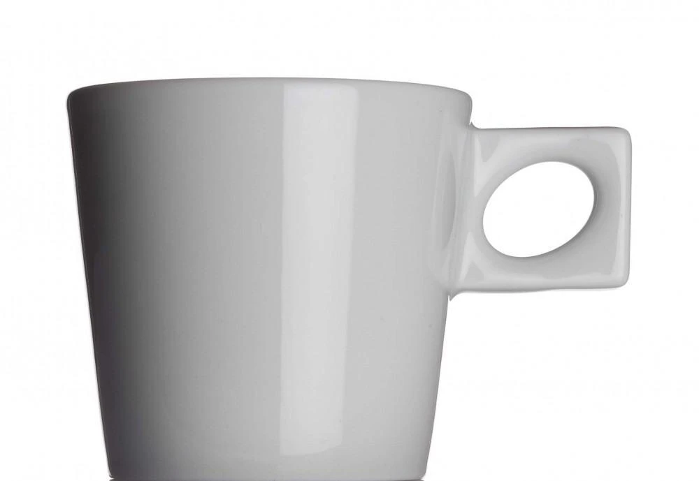 NYNY Cappuccinotasse Von Porzellanfabrik Walküre, Weiß 3 NYNY Cappuccinotasse Von Porzellanfabrik Walküre, Weiß