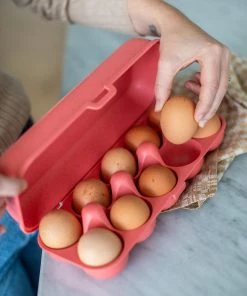 Koziol Eierbox In Coral -WMF Geschäft 7179 EGGS TO GO 704 full 3