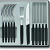 Victorinox Swiss Modern Besteck-Set Mit Steakmessern, 12-teilig, Schwarz -WMF Geschäft CUT 6 9093 12W 12 S1