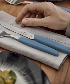 Victorinox Swiss Modern Besteck-Set Mit Tomatenmessern, 24-teilig, Kornblumen-blau -WMF Geschäft CUT 6 9096 11W2 24 G 2