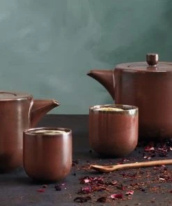 ASA Teeschale 2er Set Coppa Rusty Red -WMF Geschäft Coppa metallic Rot