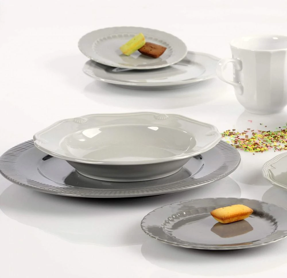 Pillivuyt Suppenteller Eclectique Compostelle In Taubengrau 4 Pillivuyt Suppenteller Eclectique Compostelle In Taubengrau - Image 2