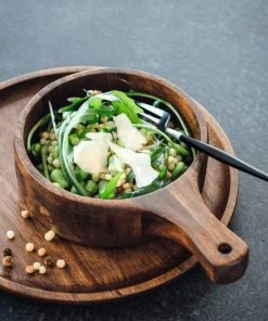 ASA Holzteller Wood Dark Aus Akazie -WMF Geschäft Grande Wood Schale Teller l