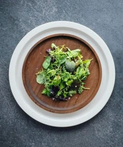 ASA Holzteller Wood Dark Aus Akazie -WMF Geschäft Grande wood Teller Salat l