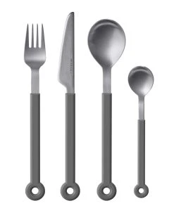 Mono Ring Besteckset In Grau, 4tlg.