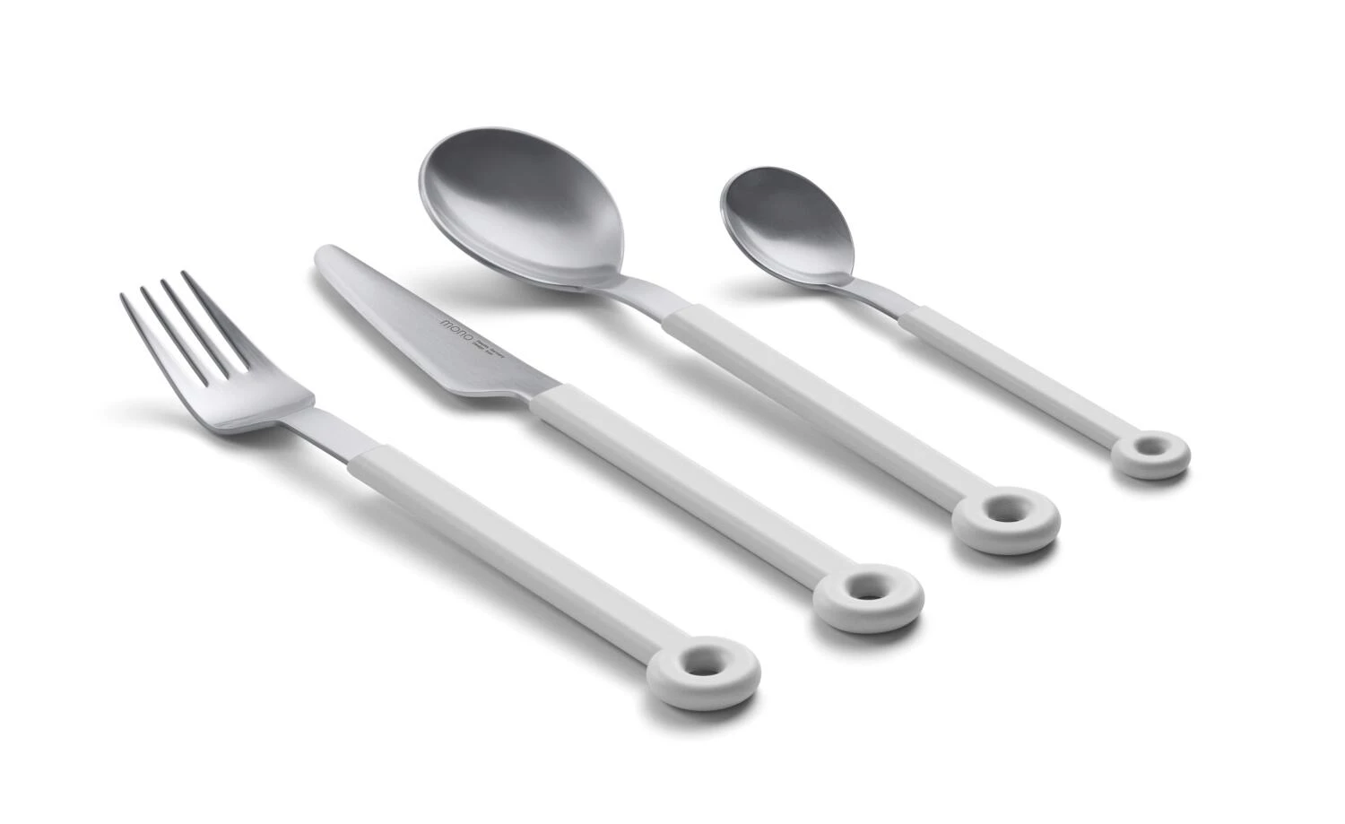 Mono Ring Besteckset In Weiß, 4tlg. 4 Mono Ring Besteckset In Weiß, 4tlg. - Image 2