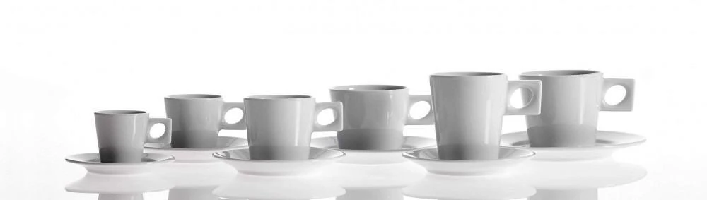 NYNY Café Au Lait Tasse Von Porzellanfabrik Walküre, Weiß 4 NYNY Café Au Lait Tasse Von Porzellanfabrik Walküre, Weiß - Image 2