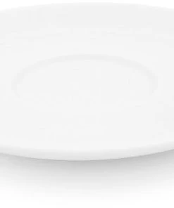 Classic Café Au Lait Untertasse Von Porzellanfabrik Walküre, Weiß